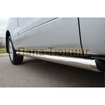 Пороги труба d57 вариант 1 РусСталь для Suzuki Grand Vitara 2012-2015