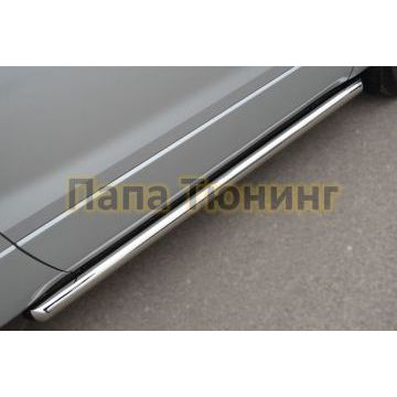 Пороги труба d57 вариант 1 РусСталь для Suzuki Grand Vitara 2012-2015