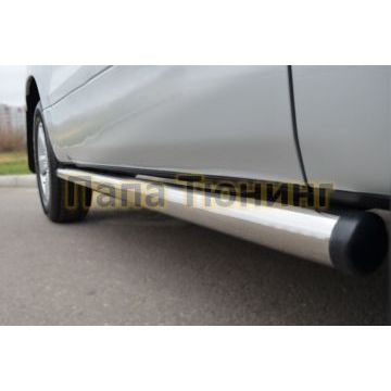 Пороги труба d57 вариант 2 РусСталь для Suzuki Grand Vitara 2012-2015