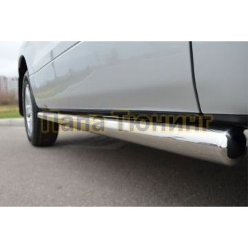 Пороги труба d57 вариант 3 РусСталь для Suzuki Grand Vitara 2012-2015