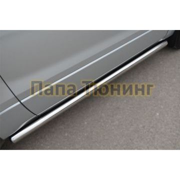 Пороги труба d57 вариант 3 РусСталь для Suzuki Grand Vitara 2012-2015