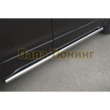 Пороги труба d57 вариант 3 РусСталь для Suzuki Grand Vitara 2012-2015