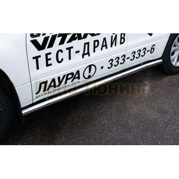 Пороги труба d57 вариант 3 РусСталь для Suzuki Grand Vitara 2008-2011