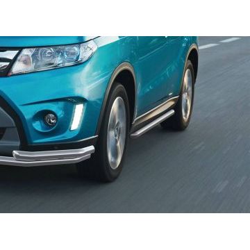 Защита штатных порогов 42 мм Rival для Suzuki Vitara 2015-