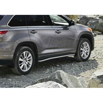 Защита штатных порогов 57 мм Rival для Toyota Highlander 2010-2014