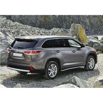 Защита заднего бампера 76 мм Rival для Toyota Highlander 2010-2014