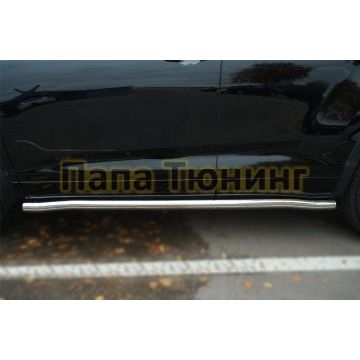 Пороги труба d57 вариант 3 РусСталь для Toyota Highlander 2014-2016