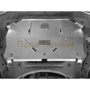 Защита картера Руссталь алюминий 4 мм для Toyota Highlander 2017-2020