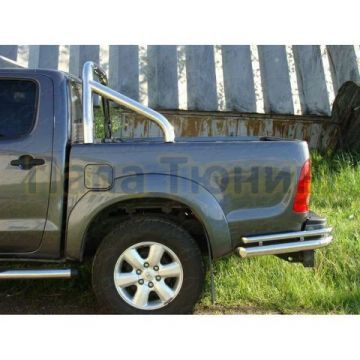 Защита кузова пикапа 76 мм ТСС для Toyota Hilux 2008-2011