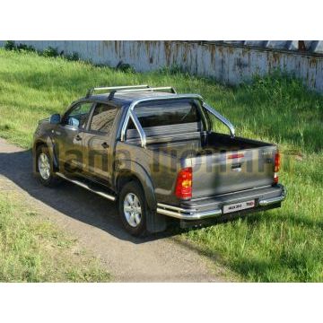 Защита кузова пикапа 76 мм ТСС для Toyota Hilux 2011-2015