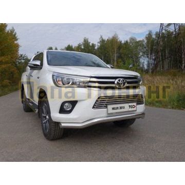 Защита передняя Кенгурятник 76 мм ТСС для Toyota Hilux 2015- Защита передняя Кенгурятник 76 мм ТСС для Toyota Hilux 2015-