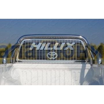 Защита кузова и заднего стекла 76,1 мм (только для кузова) ТСС для Toyota Hilux Black Onyx 2020-