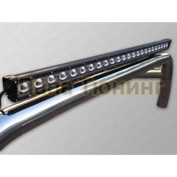 Защита кузова 76,1 мм со светодиодной фарой (только для кузова) ТСС для Toyota Hilux Black Onyx 2020-