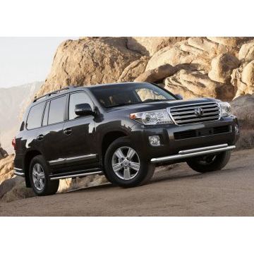 Защита передняя двойная 76-57 мм Rival для Toyota Land Cruiser 200 2012-2015