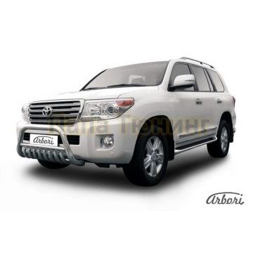 Кенгурин низкий с клыками 76 мм Slitkoff для Toyota Land Cruiser 200 2013-2015 Кенгурин низкий с клыками 76 мм Slitkoff для Toyota Land Cruiser 200 2013-2015
