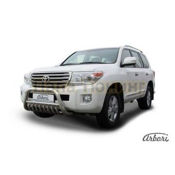 Кенгурин низкий с клыками 76 мм Slitkoff для Toyota Land Cruiser 200 2012-2013 Кенгурин низкий с клыками 76 мм Slitkoff для Toyota Land Cruiser 200 2012-2013