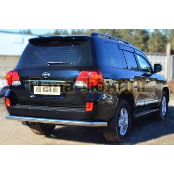 Защита заднего бампера d76 РусСталь для Toyota Land Cruiser 200 2012-2015