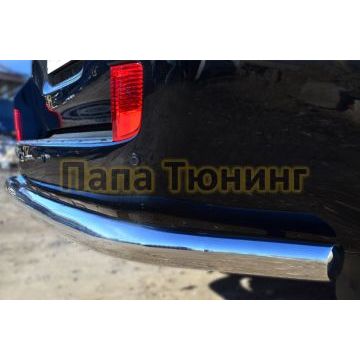 Защита заднего бампера d76 РусСталь для Toyota Land Cruiser 200 2012-2015