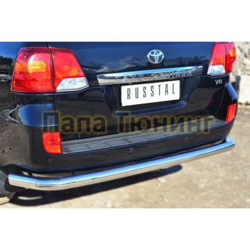 Защита заднего бампера d76 РусСталь для Toyota Land Cruiser 200 2012-2015