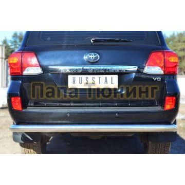 Защита заднего бампера d76 РусСталь для Toyota Land Cruiser 200 2012-2015
