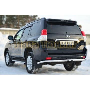 Защита заднего бампера d57 РусСталь для Toyota Land Cruiser 150 2009-2013