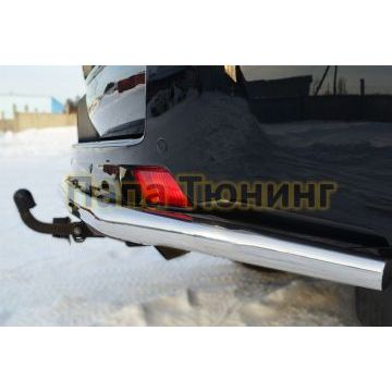 Защита заднего бампера d57 РусСталь для Toyota Land Cruiser 150 2009-2013