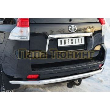 Защита заднего бампера d57 РусСталь для Toyota Land Cruiser 150 2009-2013