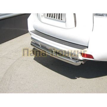 Защита заднего бампера d76 РусСталь для Toyota Land Cruiser 150 2009-2013