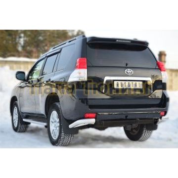 Защита задняя уголки d76 РусСталь для Toyota Land Cruiser 150 2009-2013