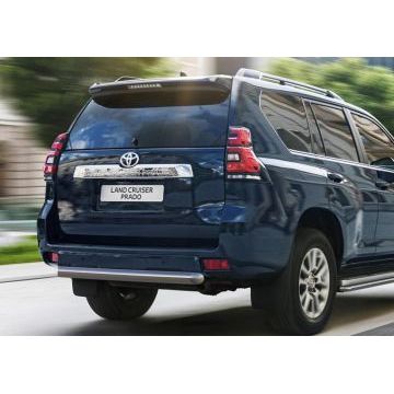 Защита заднего бампера короткая 76 мм Rival для Toyota Land Cruiser Prado 150 2017-