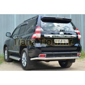 Защита заднего бампера d57 РусСталь для Toyota Land Cruiser 150 2013-2017
