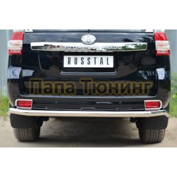 Защита заднего бампера d57 РусСталь для Toyota Land Cruiser 150 2013-2017