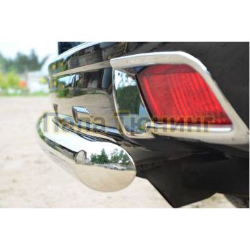 Защита заднего бампера d76 РусСталь для Toyota Land Cruiser 150 2013-2017