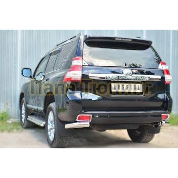 Защита задняя уголки d76 РусСталь для Toyota Land Cruiser 150 2013-2017