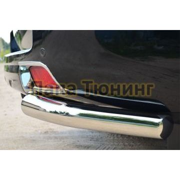 Защита задняя уголки d76 РусСталь для Toyota Land Cruiser 150 2013-2017