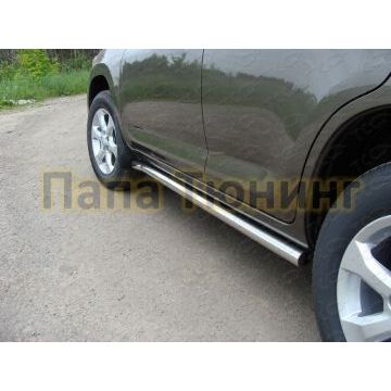 Пороги труба 60 мм ТСС для Toyota RAV4 2010-2013 Пороги труба 60 мм ТСС для Toyota RAV4 2010-2013