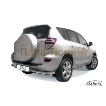 Защита задняя уголки 57 мм Slitkoff для Toyota RAV4 2010-2013