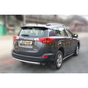 Защита заднего бампера 60 мм ALFeco для Toyota RAV4 2013-2015