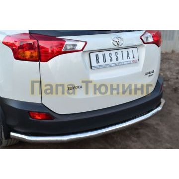 Защита заднего бампера d57 РусСталь для Toyota RAV4 2013-2015