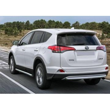 Защита заднего бампера 57 мм Rival для Toyota RAV4 2015-2019