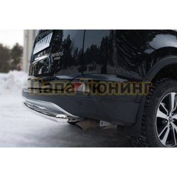 Защита заднего бампера d57 РусСталь для Toyota RAV4 2015-2019