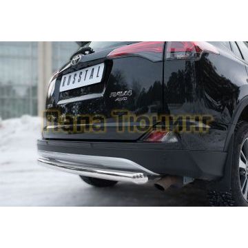 Защита заднего бампера d57 РусСталь для Toyota RAV4 2015-2019