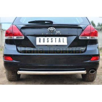 Защита заднего бампера d57 РусСталь для Toyota Venza 2012-2017