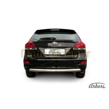 Защита заднего бампера радиусная 76 мм Slitkoff для Toyota Venza 2012-2017 Защита заднего бампера радиусная 76 мм Slitkoff для Toyota Venza 2012-2017