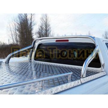 Защита кузова на крышку 75х42 мм ТСС для Volkswagen Amarok 2016-