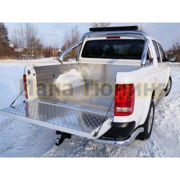 Защита кузова со светодиодной фарой 76 мм ТСС для Volkswagen Amarok 2016-