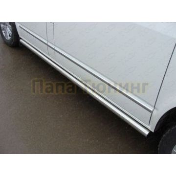 Пороги труба 60 мм ТСС для Volkswagen Transporter T6 2015- Пороги труба 60 мм ТСС для Volkswagen Transporter T6 2015-