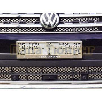 Рамка номерного знака (комплект) ТСС для Volkswagen Teramont 2018- Рамка номерного знака (комплект) ТСС для Volkswagen Teramont 2018-