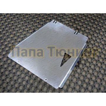 Защита КПП (алюминий) 4мм (не устанавливается без ZKTCC00105) ТСС для Volkswagen Touareg /R-Line/2010/2014-