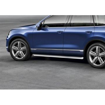Защита штатных порогов 57 мм Rival для Volkswagen Touareg 2010-2017